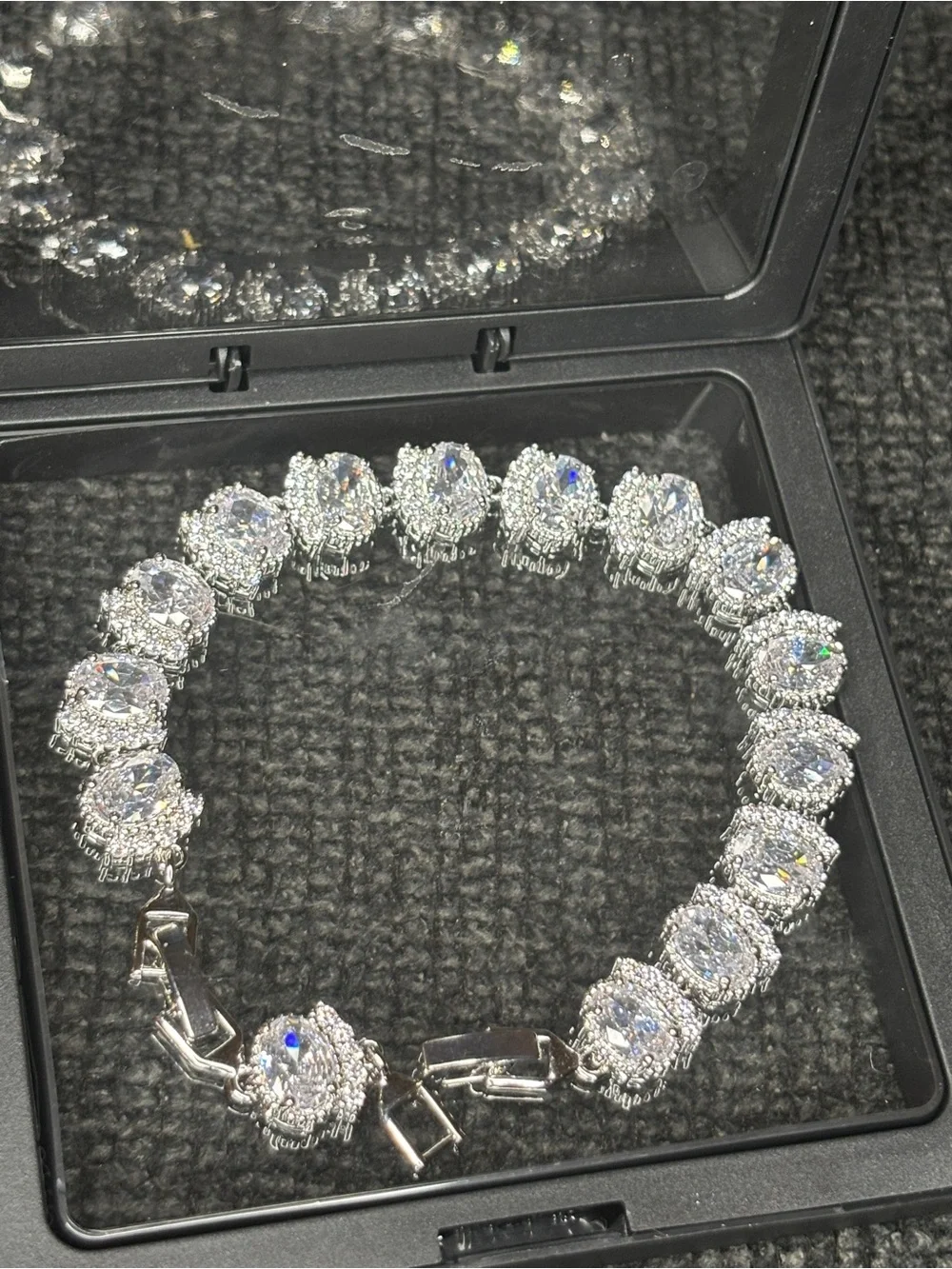 Classic Silver-Tone CZ Tennis Bracelet - Sparkling Clear Stones
